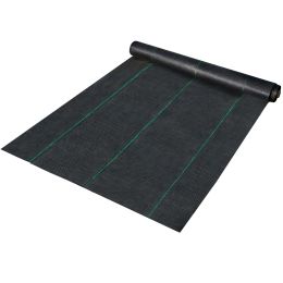 Weed Control Fabric 6ft x 300ft - Geo Textile Fabric Heavy Duty - Woven Ground Cover for Commercial Greenhouse, Yard, Garden Barrier Cloth Blocke