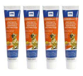 4 Pack Enzymatic Pet Toothpaste (Flavor: Bacon-Cheese)
